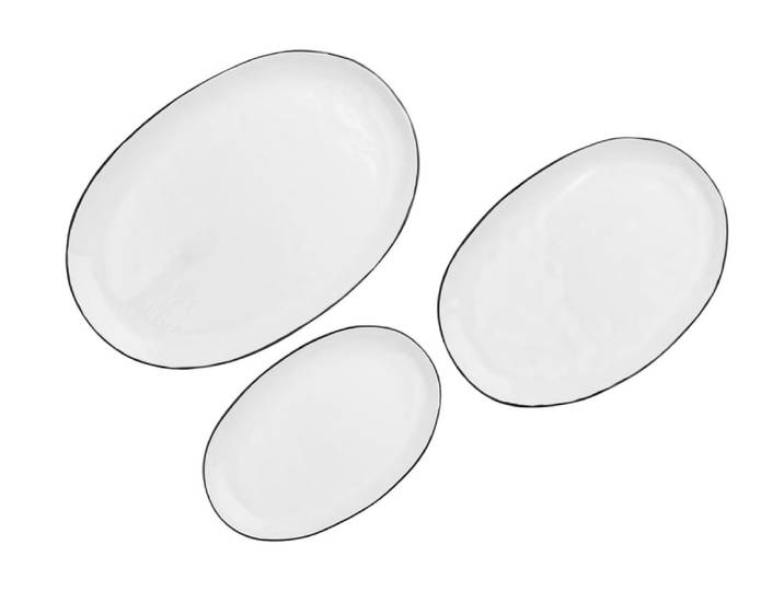 Plateau de service pure - 3 pièces - blanc neige