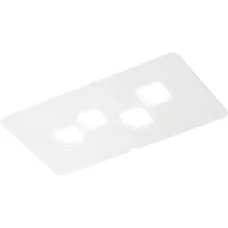 BILBAO P/P Deckenleuchte – Weiße Metall- und Methacrylat-Deckenleuchte 4x8W GX53 – Gea Luce