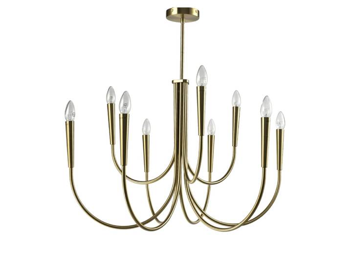 Lustre en fer doré 80 cm