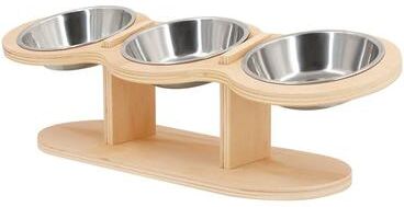 Uplift Picks 3 In 1 Raised Cat Feeding Station With Stainless Steel Bowls 3 In 1 Raised Cat Feeding Station With Stainless Steel Bowls