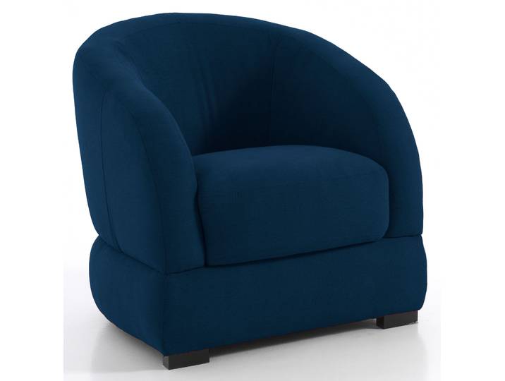 BOMBA - Fauteuil cabriolet - Velours, Bleu marine