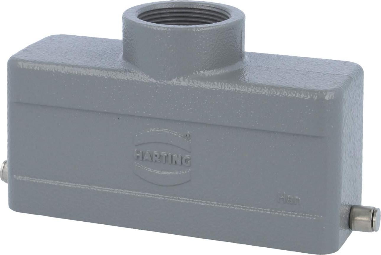 Harting Han 24B laag model tüllenhuis met 1x M32 rechte kabeluitgang