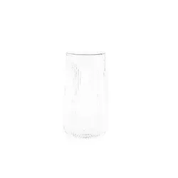 Glas Set Stripe Riffel Longdrink-Glas, Glas, Hitzebeständig 500ml