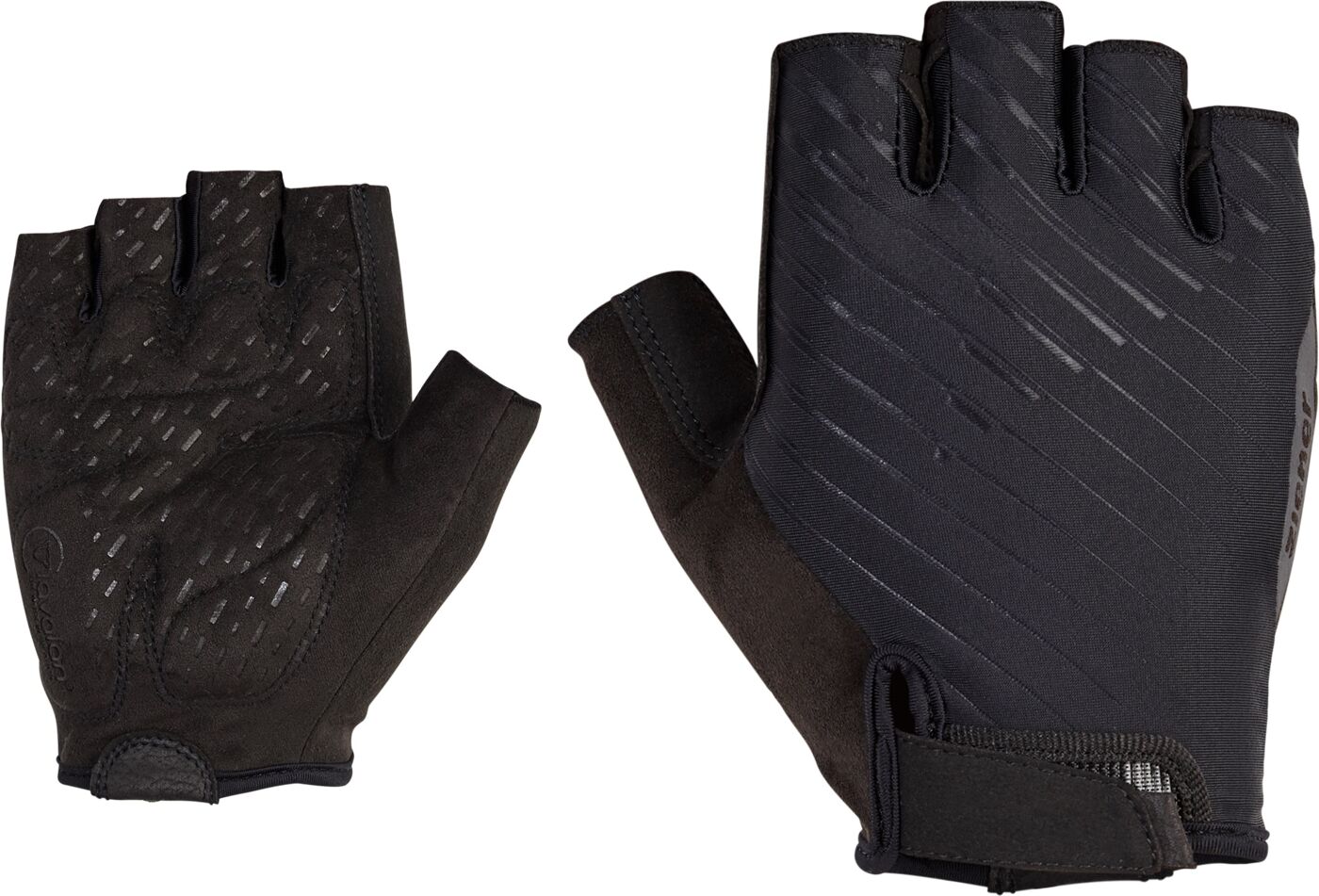 Fahrradhandschuhe ZIENER "CALLAN", Herren, Gr. 6,5, schwarz, Kunstfaser, Handschuhe Fahrradhandschuhe schwarz 6,5