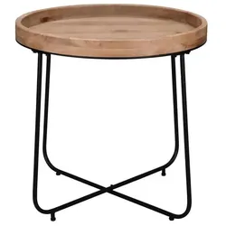 Beistelltisch   ¦ holzfarben ¦ Maße (cm): H: 57,5  Ø: 66.5