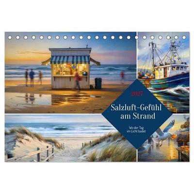 Salzluft-Gefühl am Strand (Tischkalender 2027 DIN A5 quer), CALVENDO Monatskalender