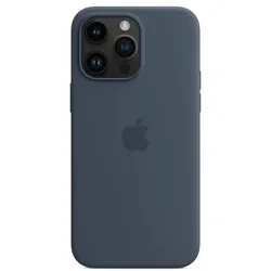 Apple iPhone 14 Pro MagSafe Silikon Hülle - Sturmblau