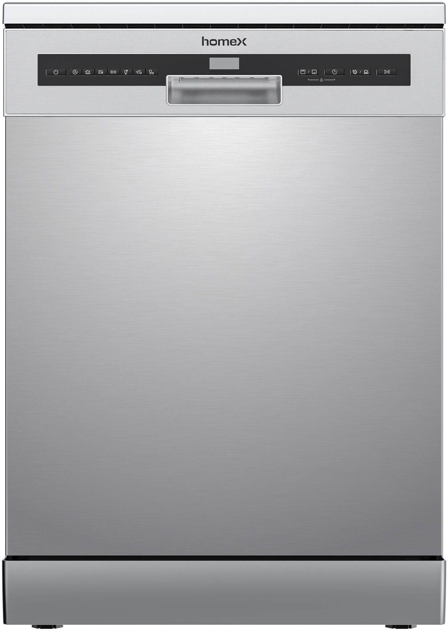 homeX DWFS601444C-S Unterbaugeschirrspüler   silber - Refurbished
