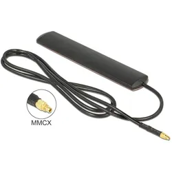 DELOCK LTE-Antenne MMCX 3,0dBi starr Klebemontage schwarz