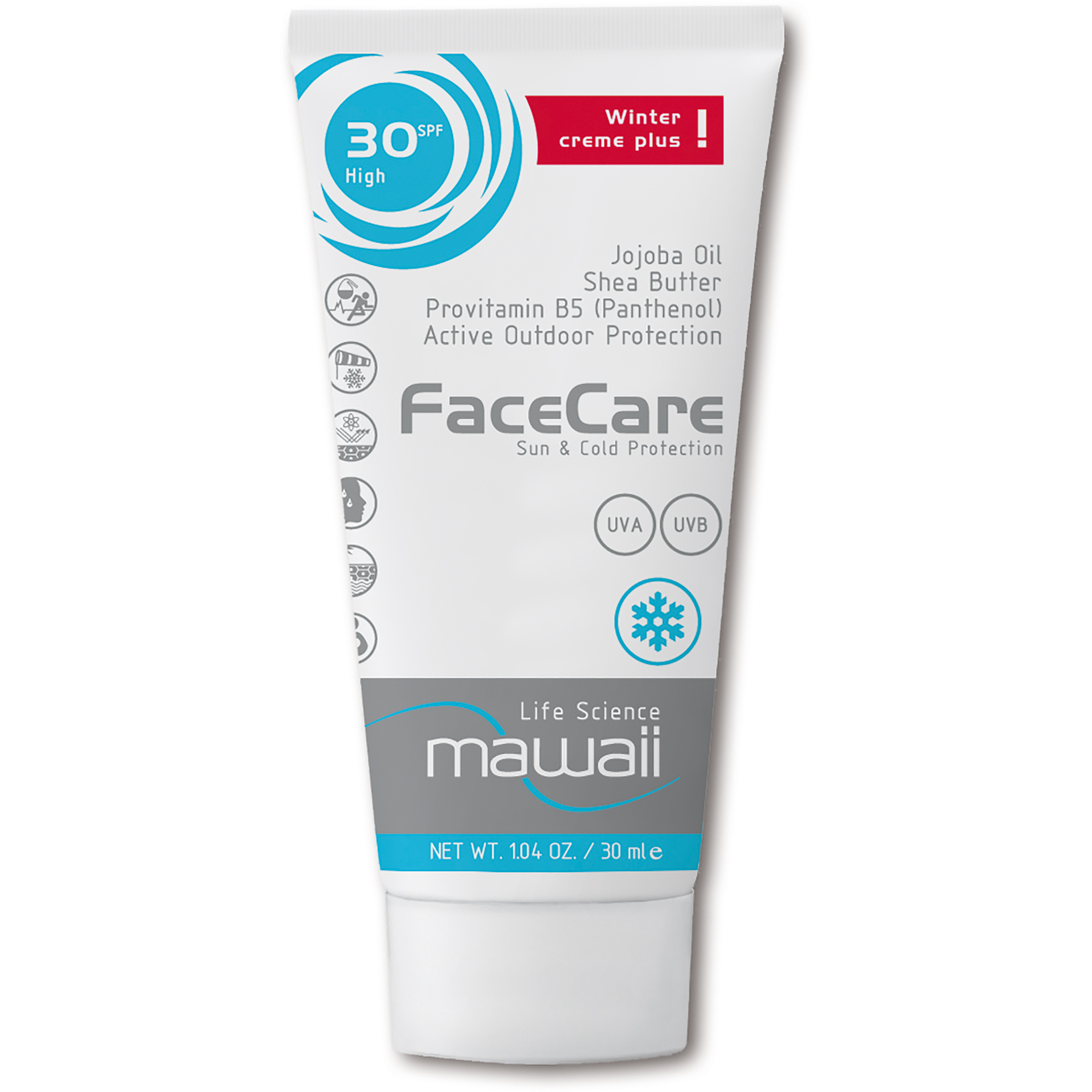 Mawaii Winter Face Care SPF 30 Sonnencreme Sonnencreme & Lippenpflege weiss Größe 30 ml