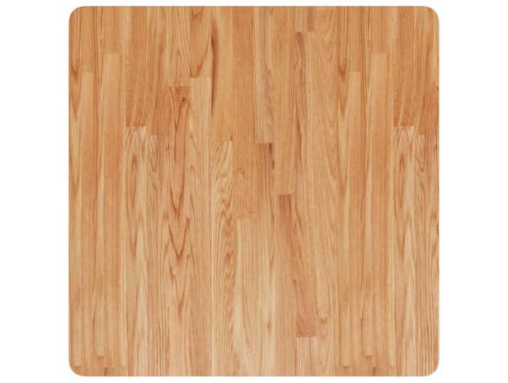 KLGBNCVE Tischplatte Massiv Eiche Quadratisch Hellbraun 70x70x4cm Lackiert, Für Couchtisch, Beistelltisch, Bartisch, Konsolentisch, Nachttisch, Regal