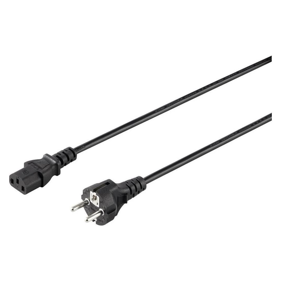 Sygonix Schutzkontakt 90° - C13 gerade - 2 m (2 m) (SY-5042692)