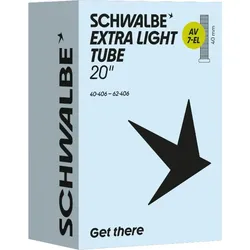 Schwalbe Schlauch Nr. 7-EL Extralight 20 Zoll Schraderventil (AV)