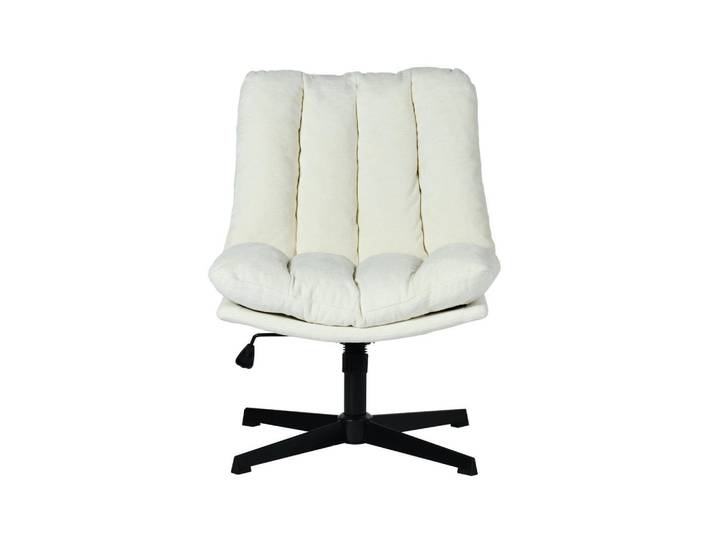 Meubles Cosy Gepolsterter Drehstuhl Beige, 63.5x85x73.5 cm, Büromöbel, Bürostühle, Drehstühle