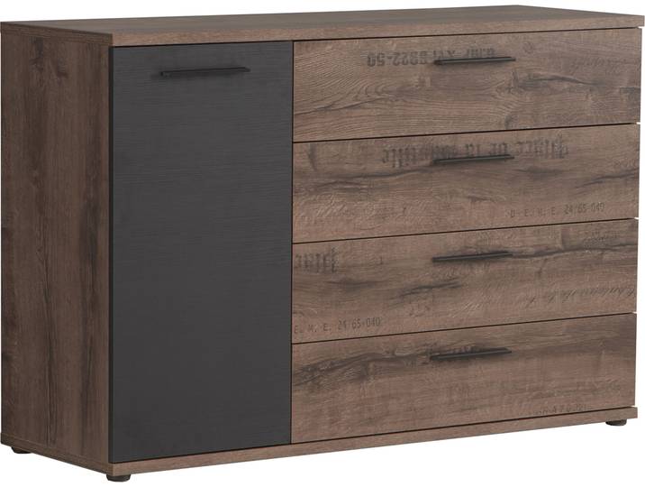 JESOLO Kommode, 1 Tür + 4 Schubkästen, Material