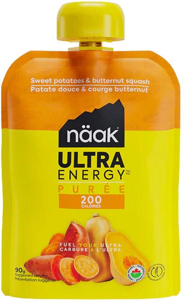 Naak  - Ultra Energy Puree 90 g. Patates Douces Courge Butternut - Purée