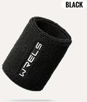 Inspire Essentials Fitness Wrist Sweatband For Sports And Workouts black