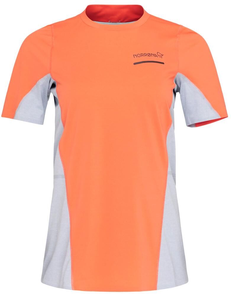 Norrona  - senja equaliser lightweight T-shirt W's Flamingo - M - Tee-shirt de trail