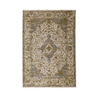 Designteppich FLAIR RUGS "CORDELIA", grün, B:200cm H:7mm L:300cm, Polyester, Teppiche, Moderner Vintage-Look, sanfter Schimmer