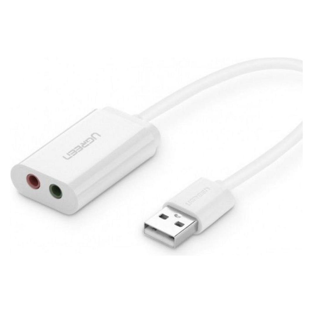 Ugreen Externe USB Soundkarte für Kopfhörer, Speakers, Headsets (USB) (30143)