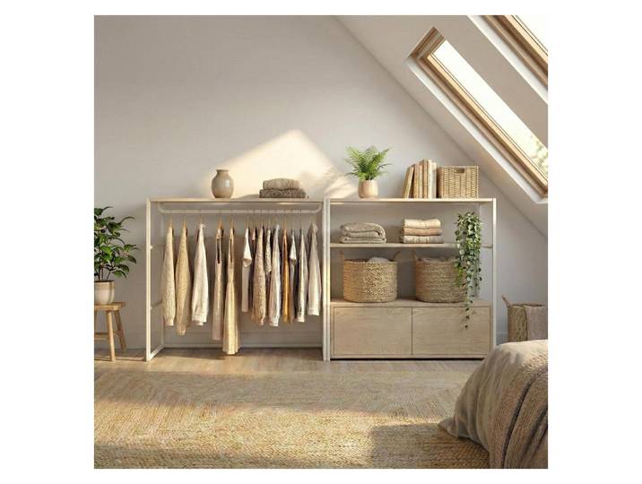 Lot De 2 Portants Vêtements Kadra Sous Combles Modulables 200x85cm