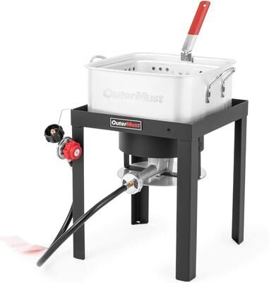Outermust FF12-01 12 Qt. Outdoor Propane Deep Fryer