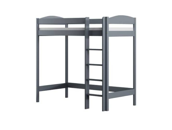 Need Sleep Loft Bed Etagenbett Hochbett Mit Treppe Kinderhochbett Hoch Bett Erwachsene Jugendliche Kinder (Grau, 160x80-180 cm Hoch)