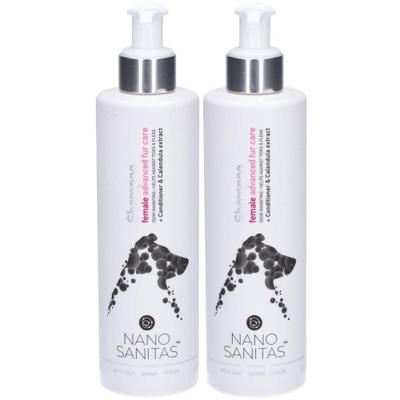 Nanosanitas Female Advanced Fur Care Silv.Sham.Dog 2x 2x250 ml Shampoo