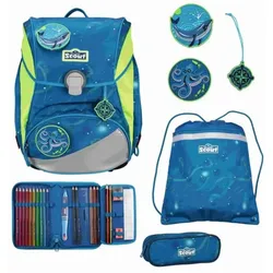 Scout Alpha Schulranzen-Set 4tlg. Deep Sea