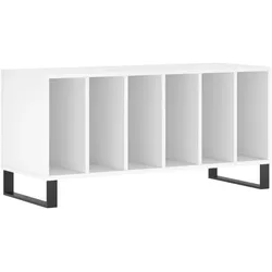 vidaXL Plattenschrank Weiß 100x38x48 cm Holzwerkstoff