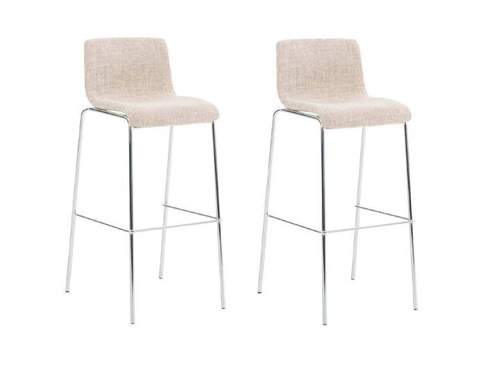 CLP Barhocker Hover Stoff (Set, 2er), Stoffbezüge, Metallgestelle stapelbar