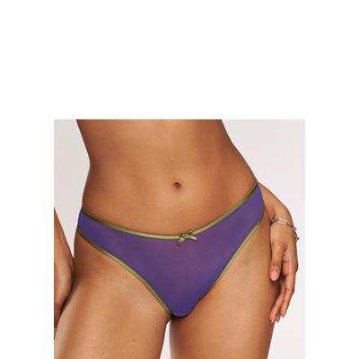 String VIVANCE "Finja", Damen, Gr. 44/46, grün (blau, olive), Mesh, Obermaterial: 80% Polyamid, 20% Elasthan, Unterhosen String, aus transparentem Soft-Mesh, transparente Unterwäsche, Dessous