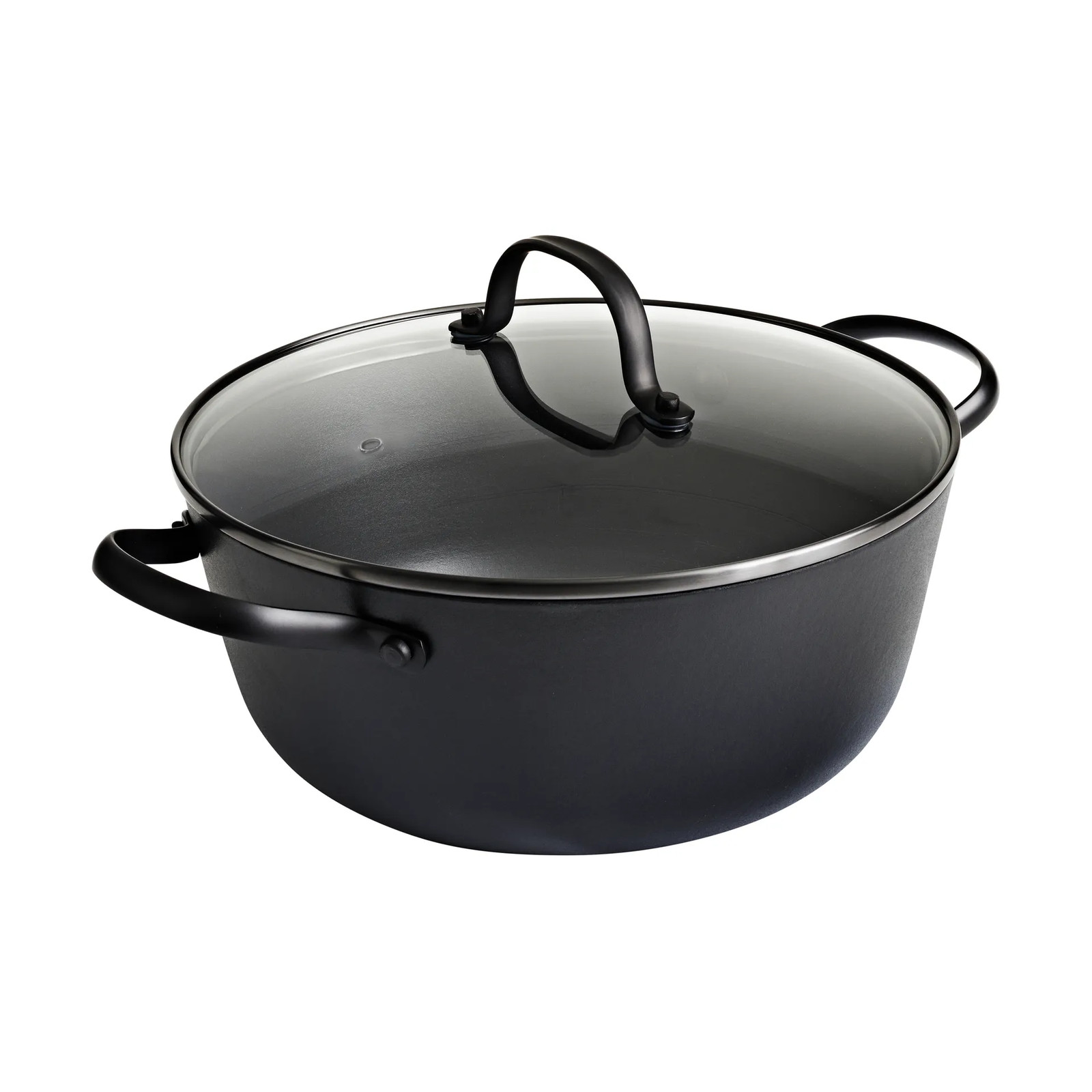 Satake Sauteerpan van lichtgewicht gietijzer met glazen deksel, 24 cm