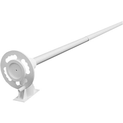 Planenaufroller UBBINK "Aufrollvorrichtung DELUXE", weiß, B:16cm H:16cm L:650cm, Aluminium, Winden, für Pools mit breitem flachen Rand