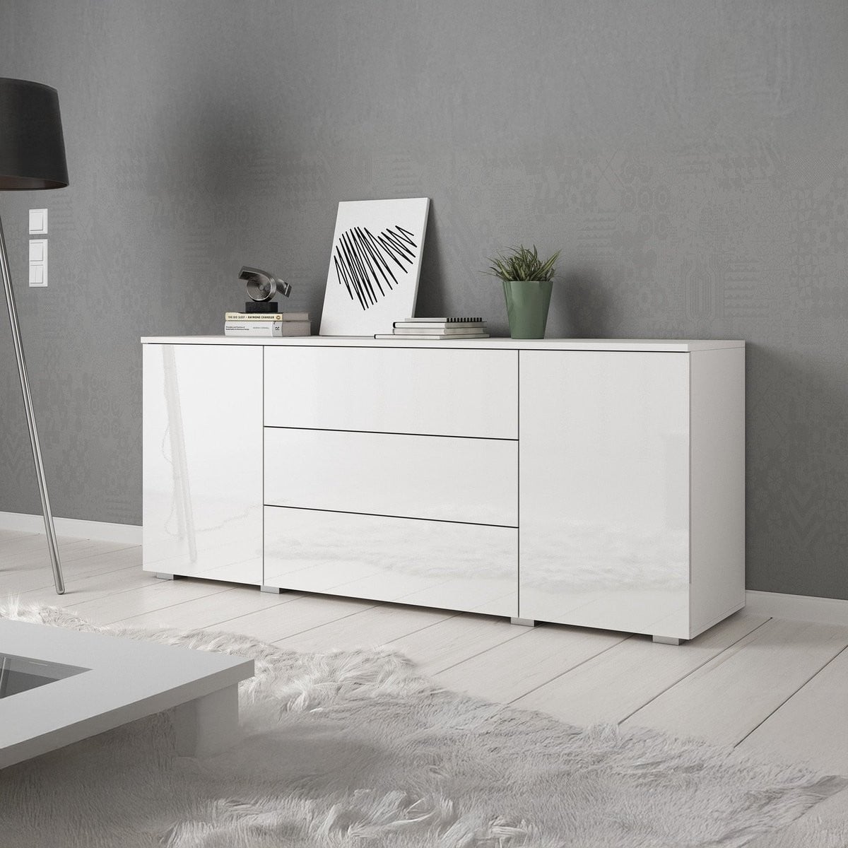 Meubella Dressoir Pure Wit 150 cm
