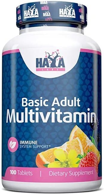 Haya Labs Basic Adult Multivitamin 100 Tabs