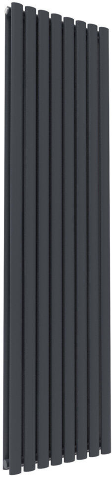 Belfry Heating Liberty Vertical Oval Panel Radiator Anthracite 180cm H x 48cm W x 8.2cm D