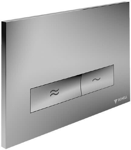 Schell WC-Betätigungsplatte Montus Konkav, Montagezubehör, 031220699, chrom