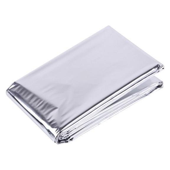 Mfh Wärmedecke 132 x 213 cm - Silber - 27133 (213 x 132 cm) (65665582)