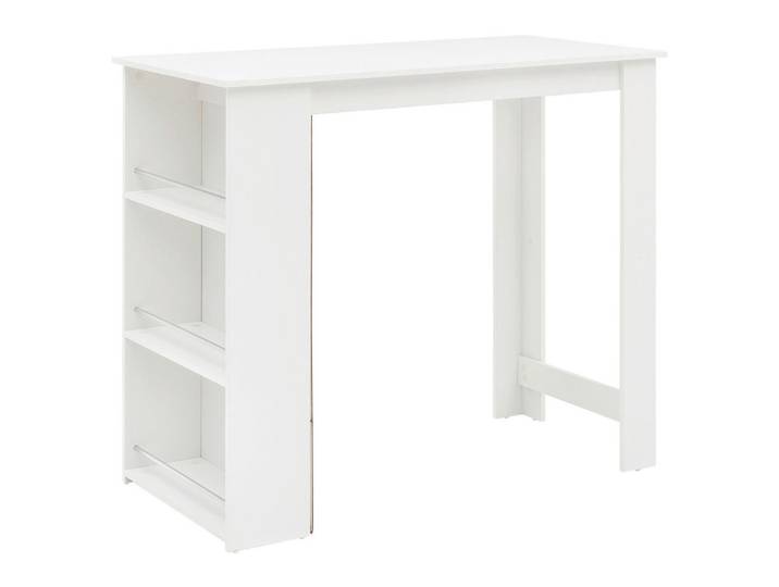 Mid.you Bartisch, Weiß, rechteckig, eckig, Wange, 60x107.5x120 cm, Stauraum, Esszimmer, Tische, Stehtische