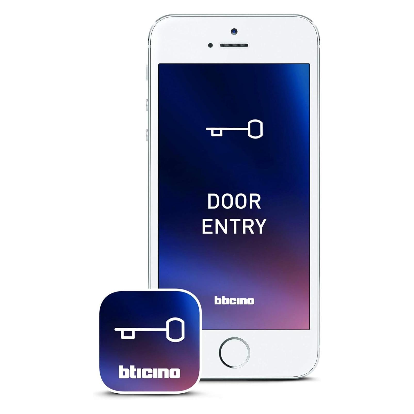 Bticino DIY Video-Deurintercom Connect für draadlose Verbindung und Smartphone-Bedienung (Kabellos, WLAN) (332855)