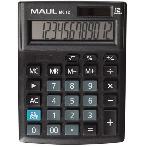 MAUL MC 12 Tischrechner schwarz