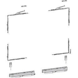 Hautau, Zubehör Türbeschlag, ATRIUM HKS 200 Z/TWIN Grundkarton, Versatz 13 mm, rechts, 200 kg