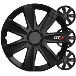 Versaco, Radkappen, Kołpaki samochodowe 4szt. komplet gtx carbon czarny 16" cali color box (4 Stk., 16")