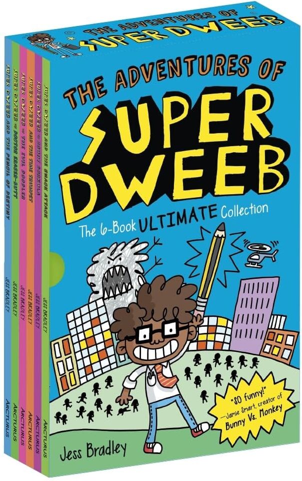 The Adventures of Super Dweeb Series By Jess Bradley 6 Books Collection Box Set - Ages 7-9 - Paperback Arcturus Publishing Ltd