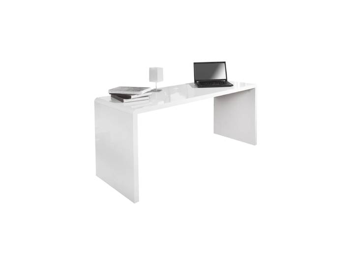 Moderner Schreibtisch „Fast Trade“, verschiedene Grössen Weiss Hochglanz Invicta Interiors