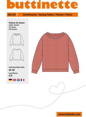 buttinette Schnitt "Pullover" für Damen