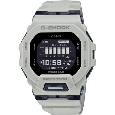Smartwatch CASIO G-SHOCK "GBD-200", grau (hellgrau, schwarz, hellgrau), Smartwatches, Herren, Smartwatch, Armbanduhr, Herren,Bluetooth,Schrittzähler,bis 20bar wasserd.,digital