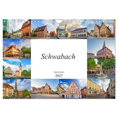 Schwabach Impressionen (Wandkalender 2027 DIN A4 quer), CALVENDO Monatskalender