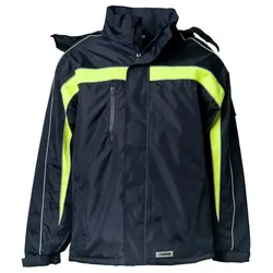 Winterjacke "COSMIC" - L - marine/ gelb